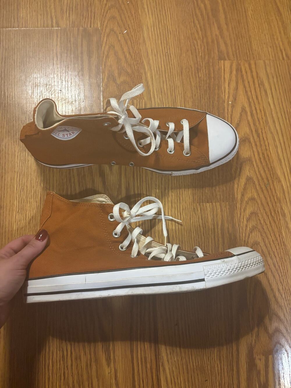 New Converse Chuck Taylor All Stars Loght Brown Canvas/ Rubber Sneakers